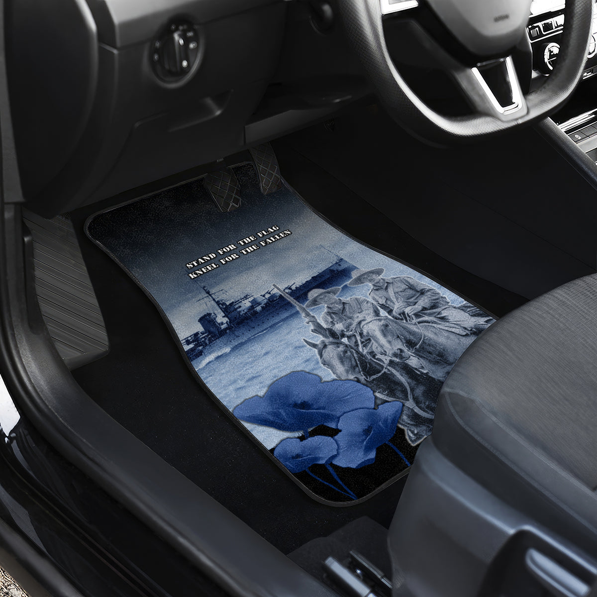 New Zealand ANZAC Day Car Mats HMNZS Achilles We Will Remember Them LT05 - Polynesian Pride