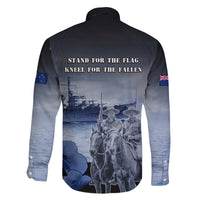 New Zealand ANZAC Day Family Matching Tank Maxi Dress and Hawaiian Shirt HMNZS Achilles We Will Remember Them LT05 - Polynesian Pride