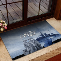 New Zealand ANZAC Day Rubber Doormat HMNZS Achilles We Will Remember Them LT05 - Polynesian Pride