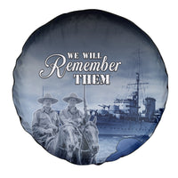 New Zealand ANZAC Day Spare Tire Cover HMNZS Achilles We Will Remember Them LT05 - Polynesian Pride