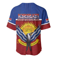 Kiribati 45th Independence Day Baseball Jersey Lesser Frigatebird Tribal Pattern LT05 - Polynesian Pride