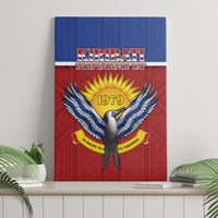 Kiribati 45th Independence Day Canvas Wall Art Lesser Frigatebird Tribal Pattern