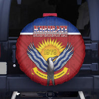 Kiribati 45th Independence Day Spare Tire Cover Lesser Frigatebird Tribal Pattern