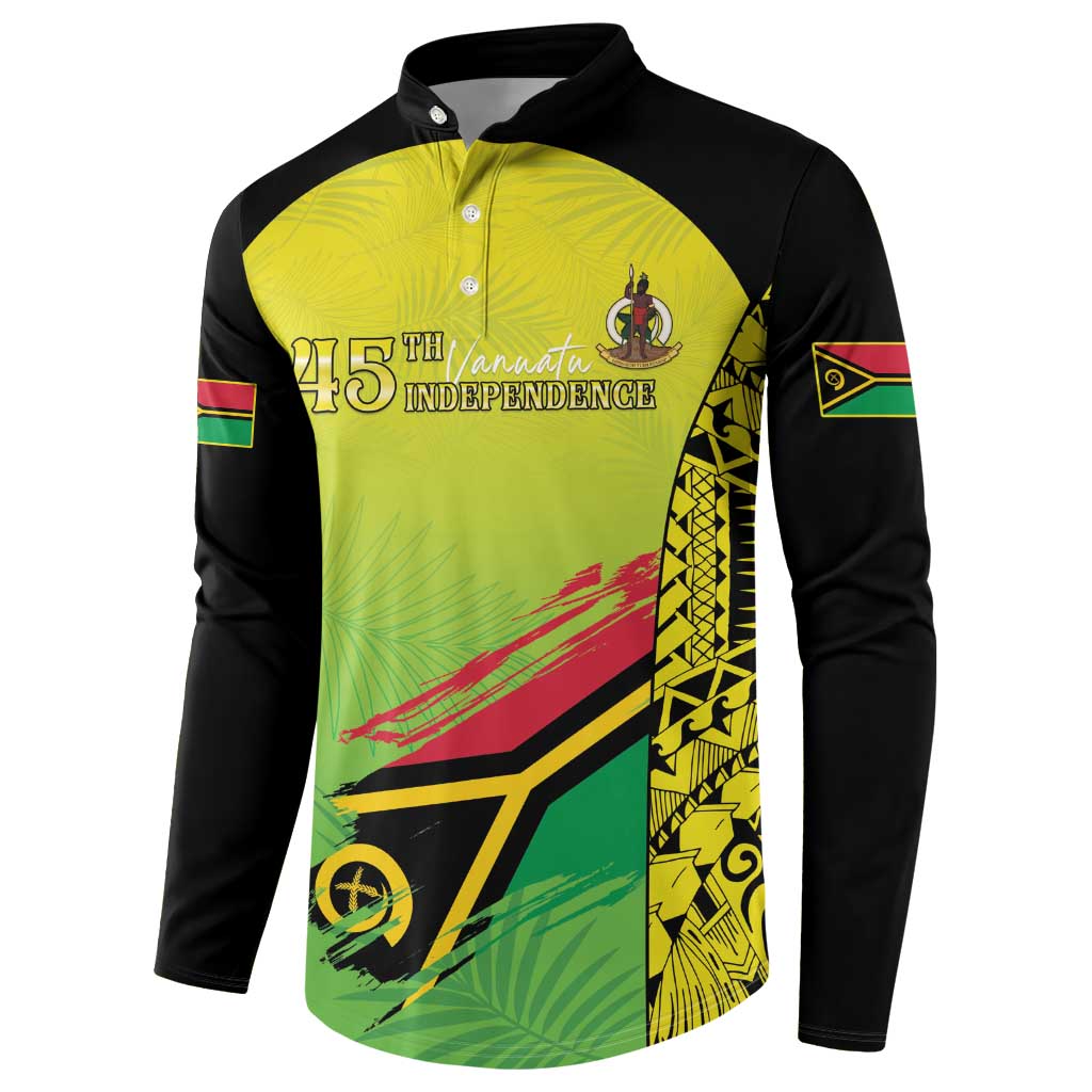 Vanuatu 45th Independence Button Sweatshirt Special Style - Polynesian Pride