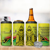 Vanuatu 46th Independence 4 in 1 Can Cooler Tumbler Special Style LT05 - Polynesian Pride