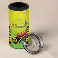 Vanuatu 46th Independence 4 in 1 Can Cooler Tumbler Special Style LT05 - Polynesian Pride