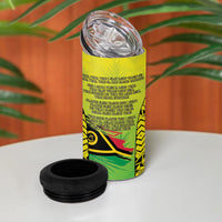 Vanuatu 46th Independence 4 in 1 Can Cooler Tumbler Special Style LT05 - Polynesian Pride