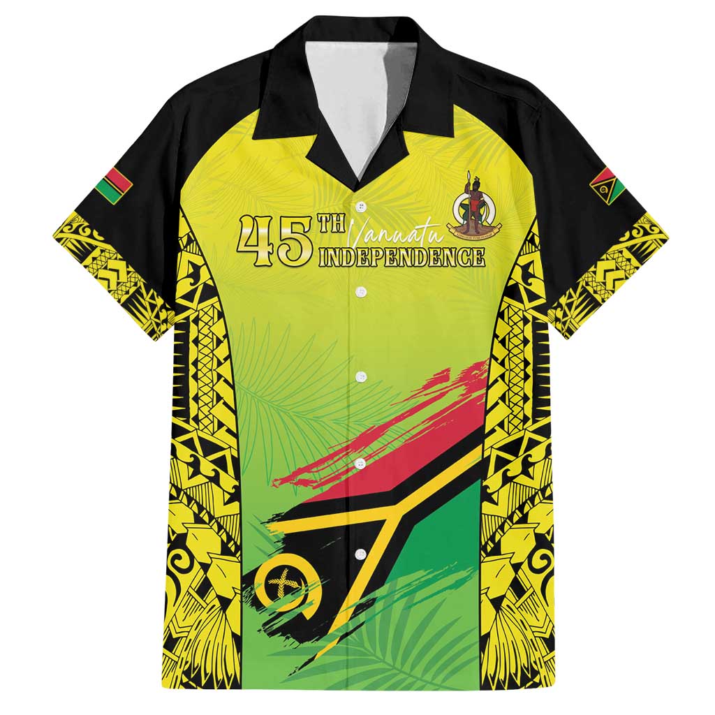 Vanuatu 45th Independence Family Matching Tank Maxi Dress and Hawaiian Shirt Special Style - Polynesian Pride