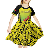 Vanuatu 45th Independence Kid Short Sleeve Dress Special Style - Polynesian Pride