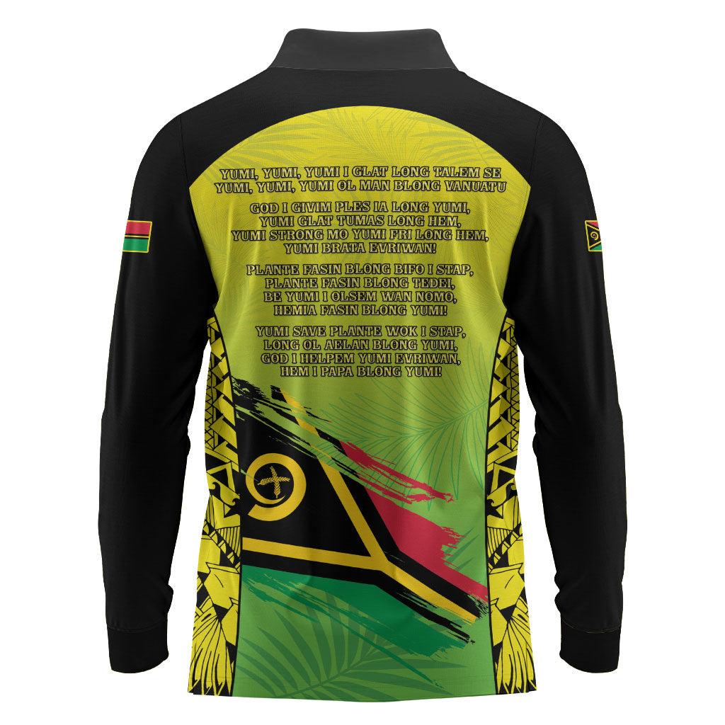Vanuatu 46th Independence Long Sleeve Polo Shirt Special Style LT05 - Polynesian Pride