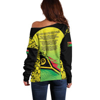 Vanuatu 45th Independence Off Shoulder Sweater Special Style - Polynesian Pride