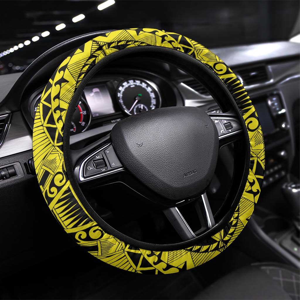 Vanuatu 45th Independence Steering Wheel Cover Special Style - Polynesian Pride