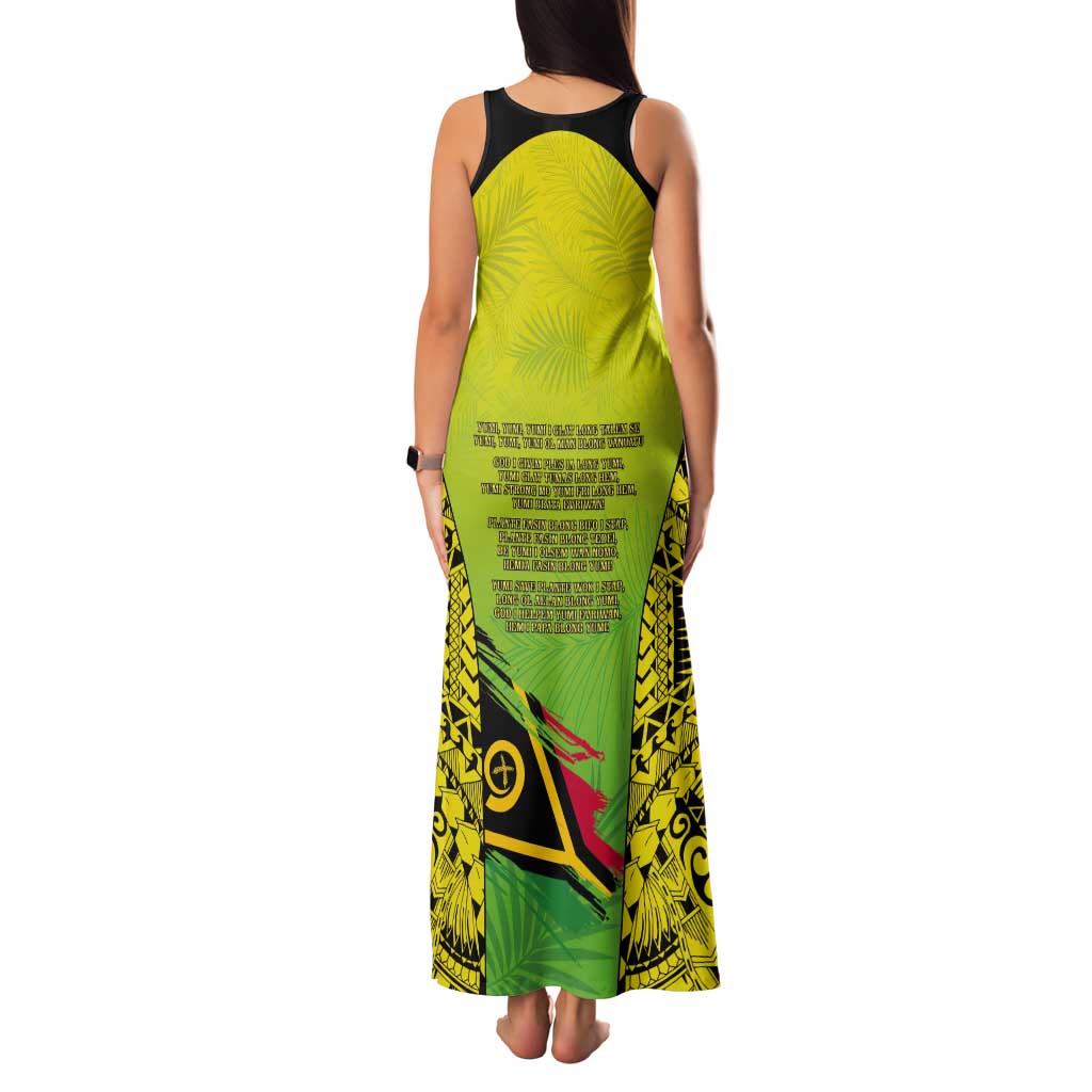 Vanuatu 45th Independence Tank Maxi Dress Special Style - Polynesian Pride
