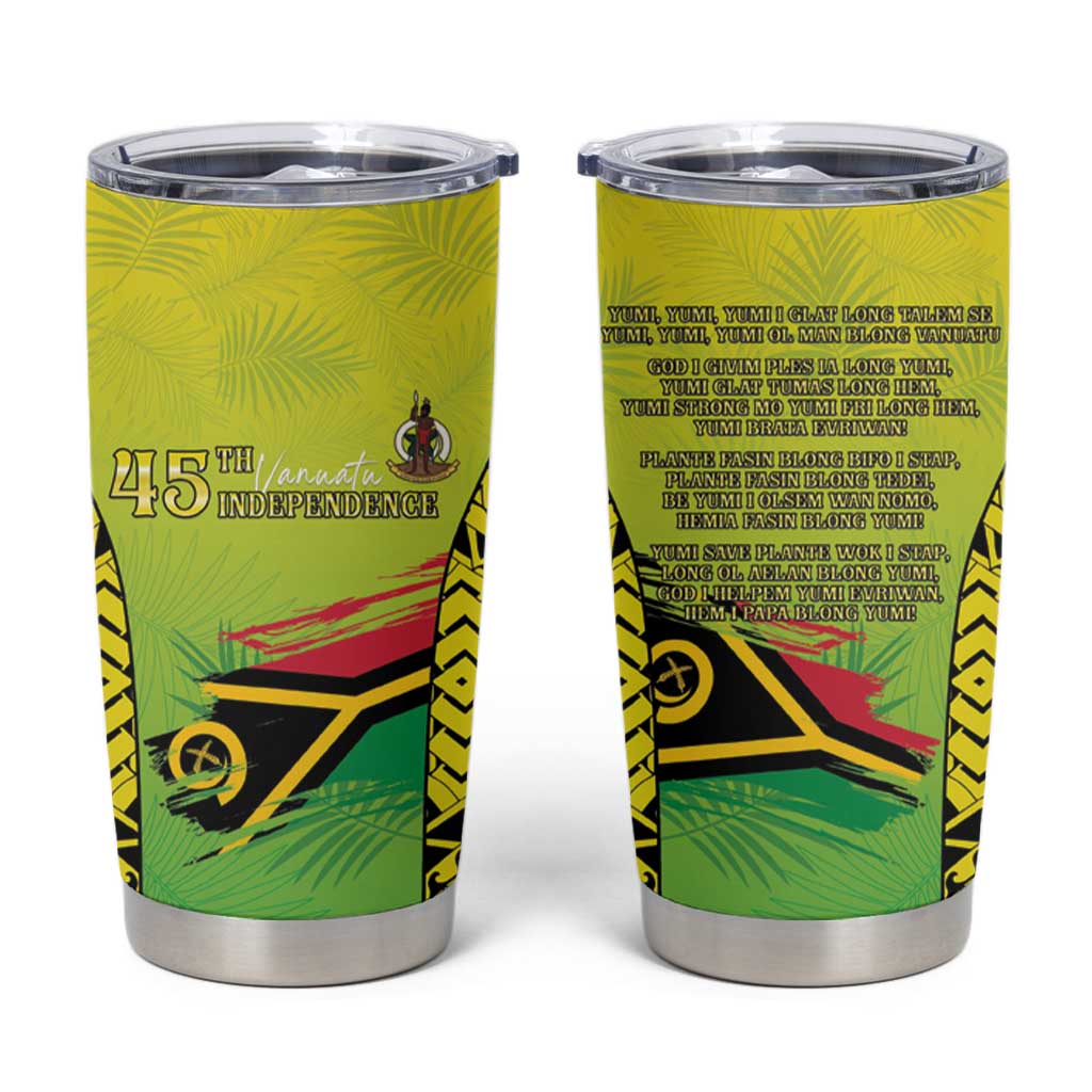 Vanuatu 45th Independence Tumbler Cup Special Style - Polynesian Pride