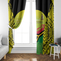Vanuatu 46th Independence Window Curtain Special Style LT05 - Polynesian Pride
