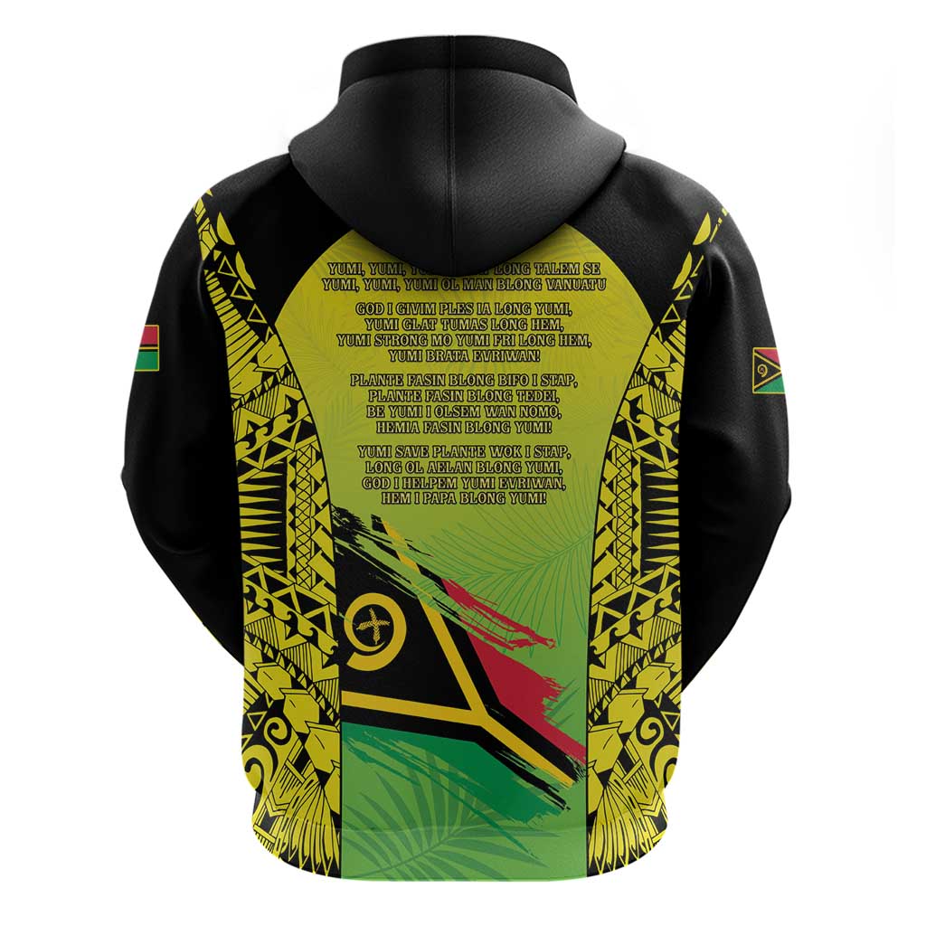 Vanuatu 45th Independence Zip Hoodie Special Style - Polynesian Pride