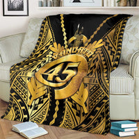 Vanuatu 45th Anniversary Of Independence Blanket Gold Style - Polynesian Pride