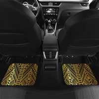 Vanuatu 46th Anniversary Of Independence Car Mats Gold Style LT05 Set 2pcs - Back Gold - Polynesian Pride