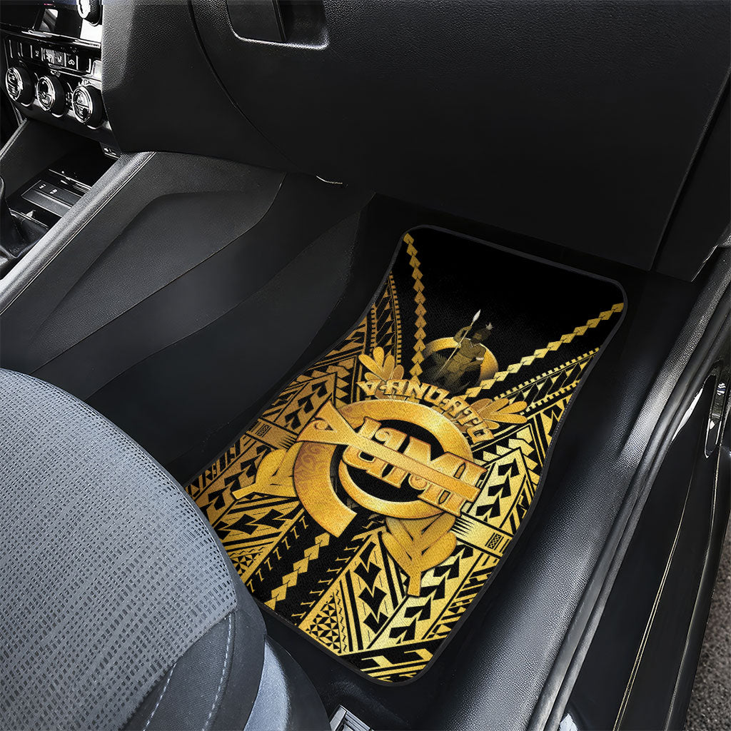 Vanuatu 46th Anniversary Of Independence Car Mats Gold Style LT05 - Polynesian Pride