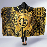 Vanuatu 45th Anniversary Of Independence Hooded Blanket Gold Style - Polynesian Pride