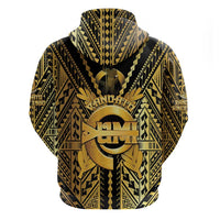 Vanuatu 45th Anniversary Of Independence Hoodie Gold Style - Polynesian Pride