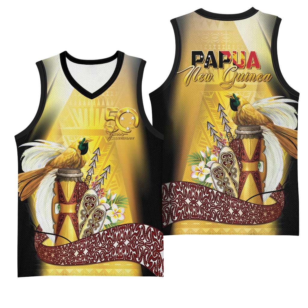 Papua New Guinea Basketball Jersey 50 Years Of Independence - Polynesian Pride