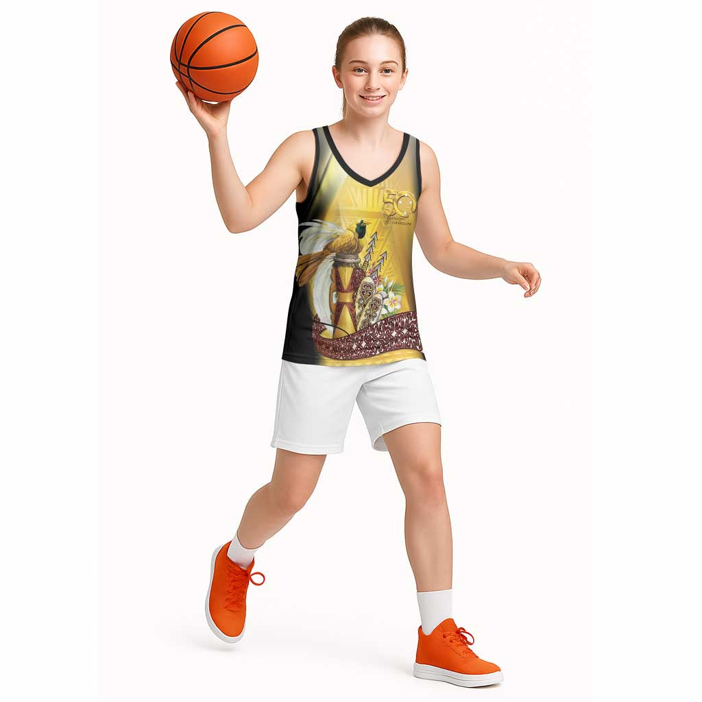 Papua New Guinea Basketball Jersey 50 Years Of Independence - Polynesian Pride