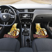 Papua New Guinea Car Mats Independence Day Unique Style LT05 Set 2pcs - Front Gold - Polynesian Pride