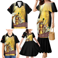 Papua New Guinea Family Matching Mermaid Dress and Hawaiian Shirt 50 Years Of Independence LT05 - Polynesian Pride