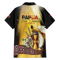 Papua New Guinea Family Matching Short Sleeve Bodycon Dress and Hawaiian Shirt 50 Years Of Independence LT05 - Polynesian Pride
