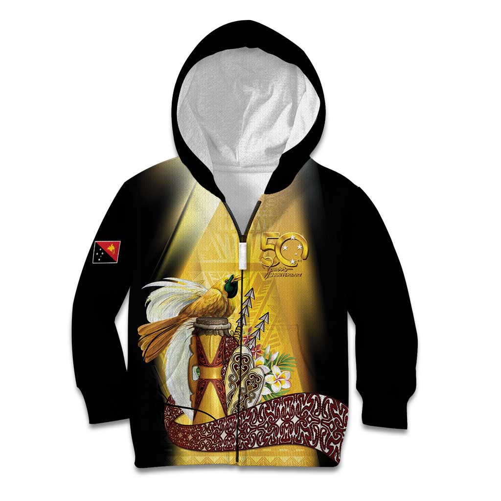 Papua New Guinea Kid Hoodie 50 Years Of Independence - Polynesian Pride