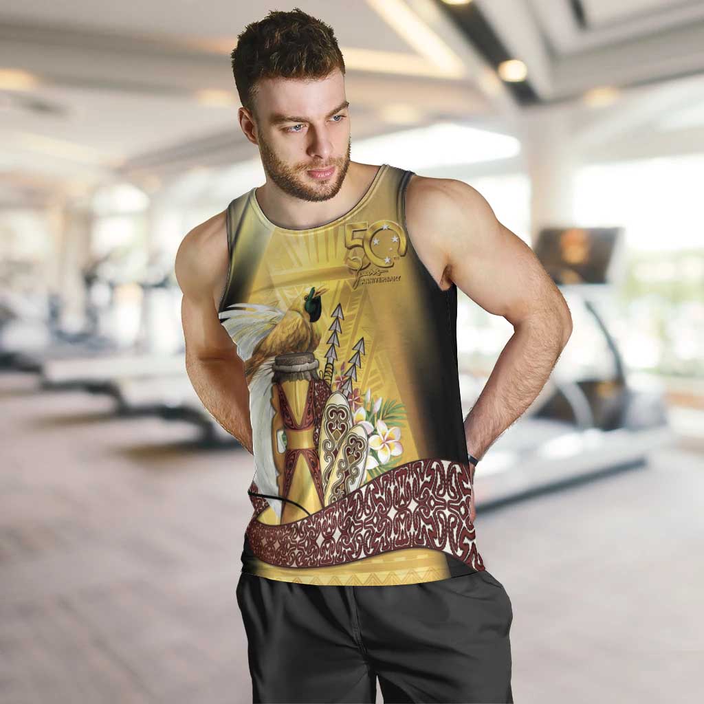 Papua New Guinea Men Tank Top 50 Years Of Independence - Polynesian Pride