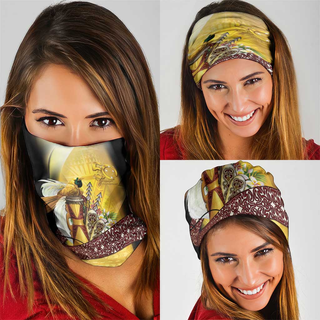 Papua New Guinea Neck Gaiter 50 Years Of Independence - Polynesian Pride