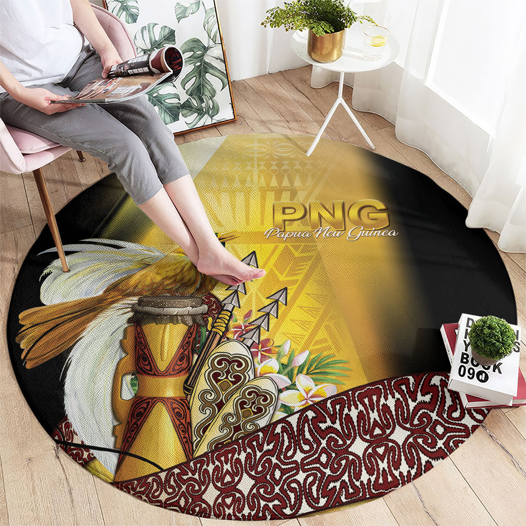 Papua New Guinea Round Carpet Independence Day Unique Style LT05 - Polynesian Pride