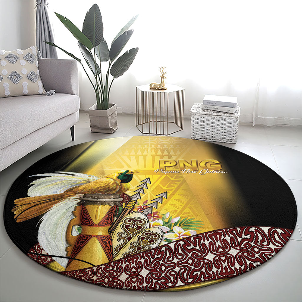 Papua New Guinea Round Carpet Independence Day Unique Style LT05 - Polynesian Pride