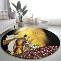 Papua New Guinea Round Carpet Independence Day Unique Style LT05 - Polynesian Pride