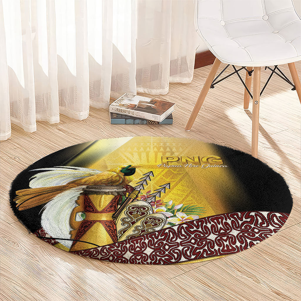 Papua New Guinea Round Carpet Independence Day Unique Style LT05 - Polynesian Pride