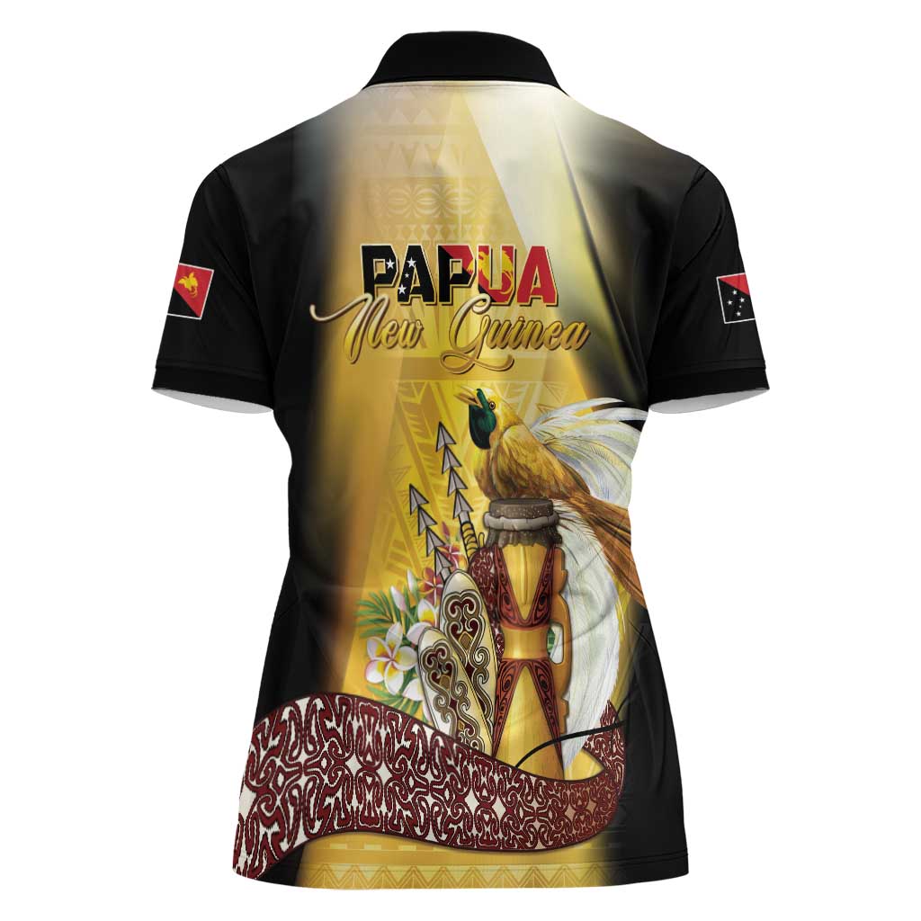Papua New Guinea Women Polo Shirt 50 Years Of Independence LT05 - Polynesian Pride