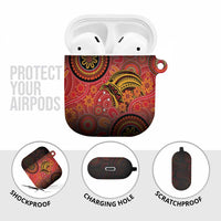 Papua New Guinea AirPods Case Birds Of Paradise With Aboriginal Pattern - Polynesian Pride