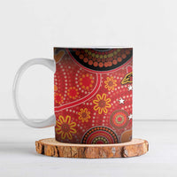 Papua New Guinea Ceramic Mug Birds Of Paradise With Aboriginal Pattern - Polynesian Pride