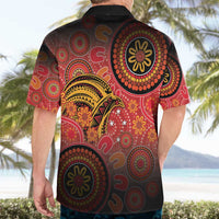 Papua New Guinea Hawaiian Shirt Birds Of Paradise With Aboriginal Pattern - Polynesian Pride