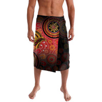 Papua New Guinea Lavalava Birds Of Paradise With Aboriginal Pattern - Polynesian Pride