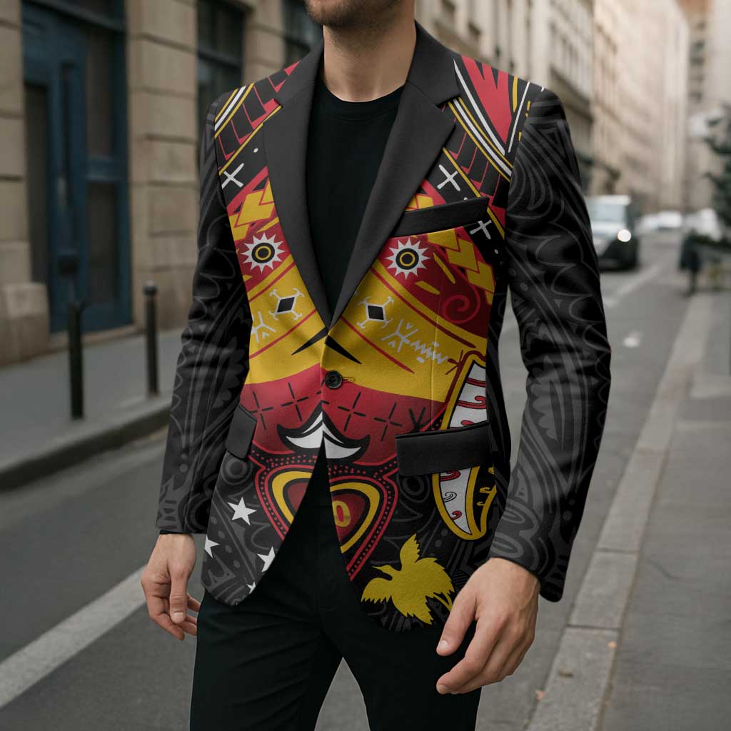 Papua New Guinea Independence Day Blazer Tribal Mask - Polynesian Pride