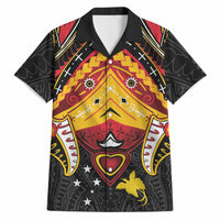Papua New Guinea Independence Day Hawaiian Shirt Tribal Mask LT05 Red - Polynesian Pride