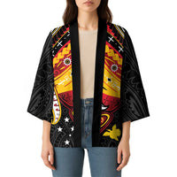 Papua New Guinea Independence Day Kimono Tribal Mask - Polynesian Pride