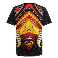 Papua New Guinea Independence Day Rugby Jersey Tribal Mask - Polynesian Pride