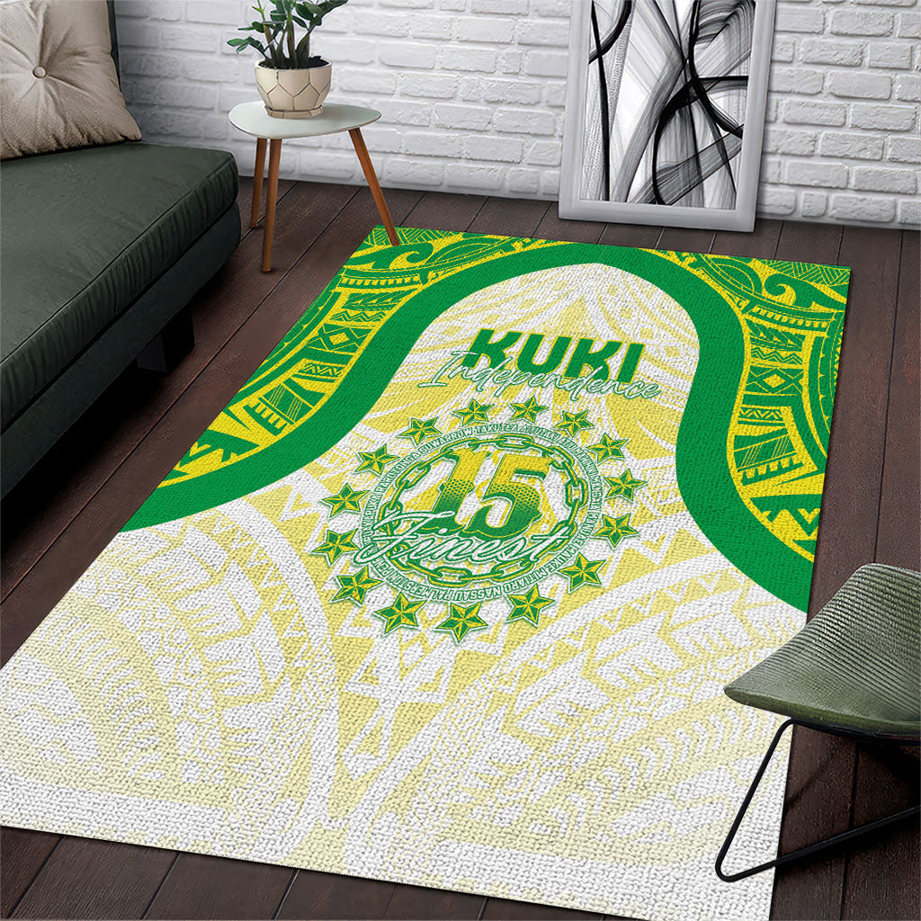 Kuki Independence 2026 Area Rug Cook Islands 15 Finest White Version
