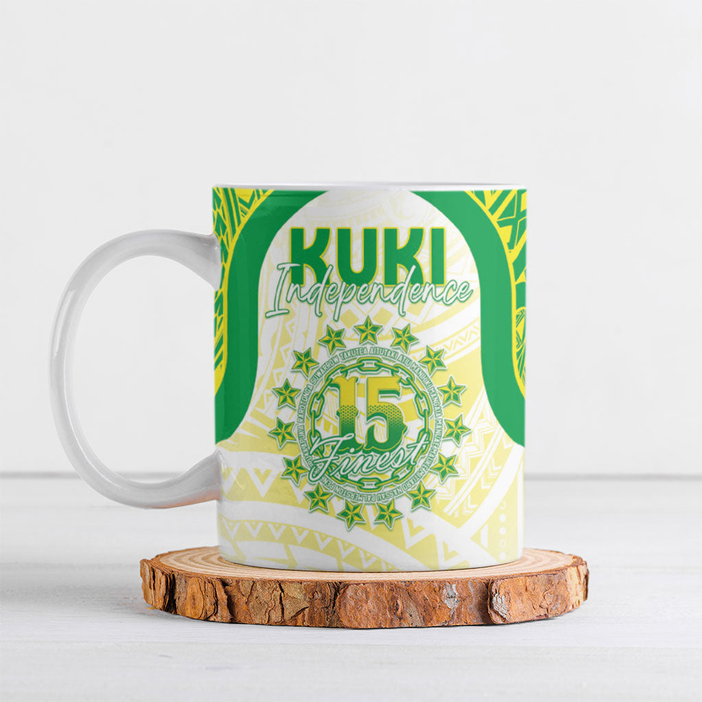 Kuki Independence 2026 Ceramic Mug Cook Islands 15 Finest White Version