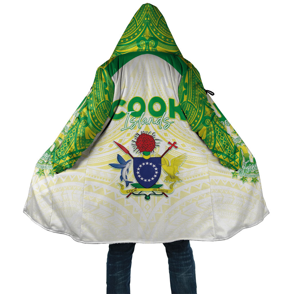 Kuki Independence 2026 Cloak Cook Islands 15 Finest White Version LT05 Unisex White - Polynesian Pride
