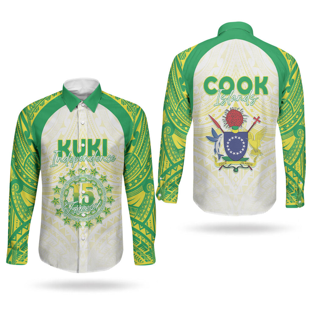 Kuki Independence 2026 Couples Matching Puletasi and Long Sleeve Button Shirt Cook Islands 15 Finest White Version